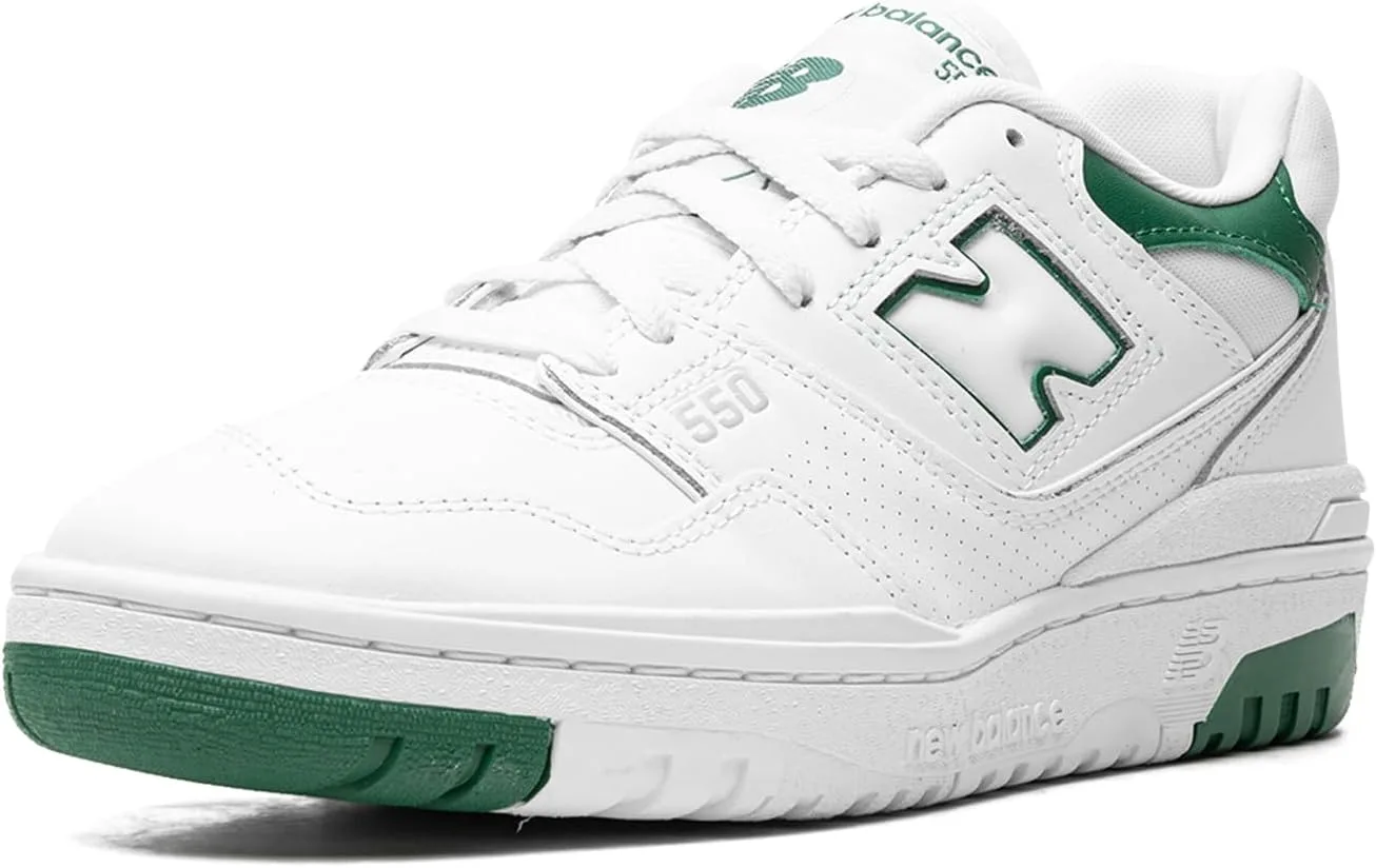 Мужские кроссовки NEW BALANCE 550 белого и зеленого цвета BB550SWB — фото 4
