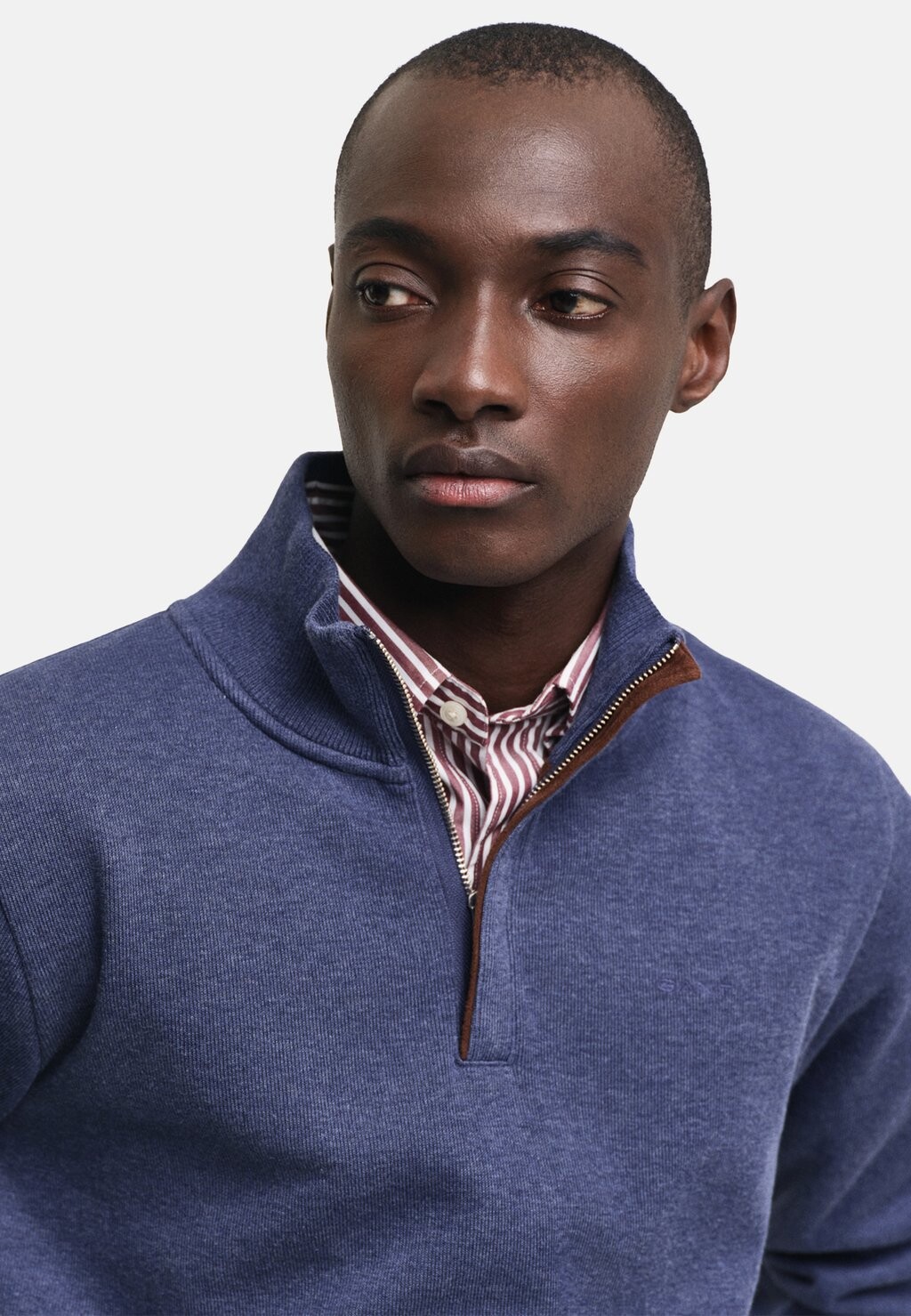 

Джемпер SACKER HALF-ZIP GANT, темно-синий деним