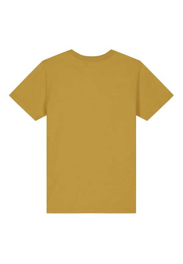 Футболка с геометрическим пейзажем (3 принта) Watapparel, Ochre — фото 3