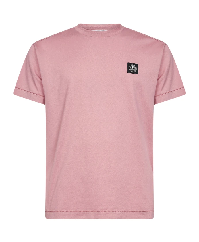 

2100027 Футболка из хлопкового трикотажа 60/2 Stone Island, розовый