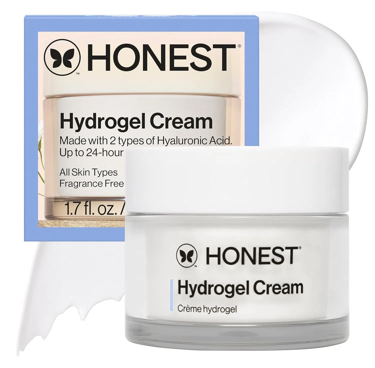 Крем для лица Honest Beauty — Гидрогелевый с гиалуроновой кислотой и скваланом, 50 мл