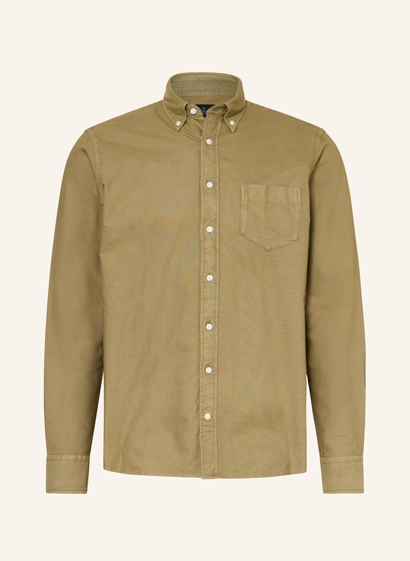 

Рубашка классического кроя Hackett London, хаки