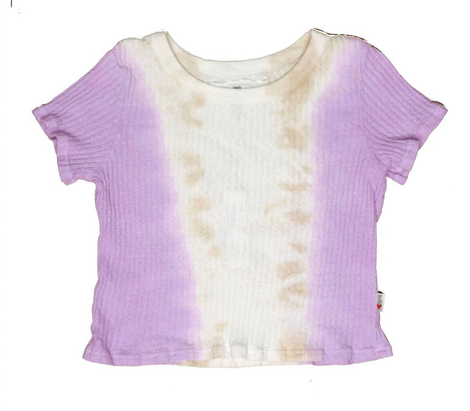 

Фиолетовый укороченный топ с короткими рукавами Hazel Tie Dye для девочек t2love, фиолетовый