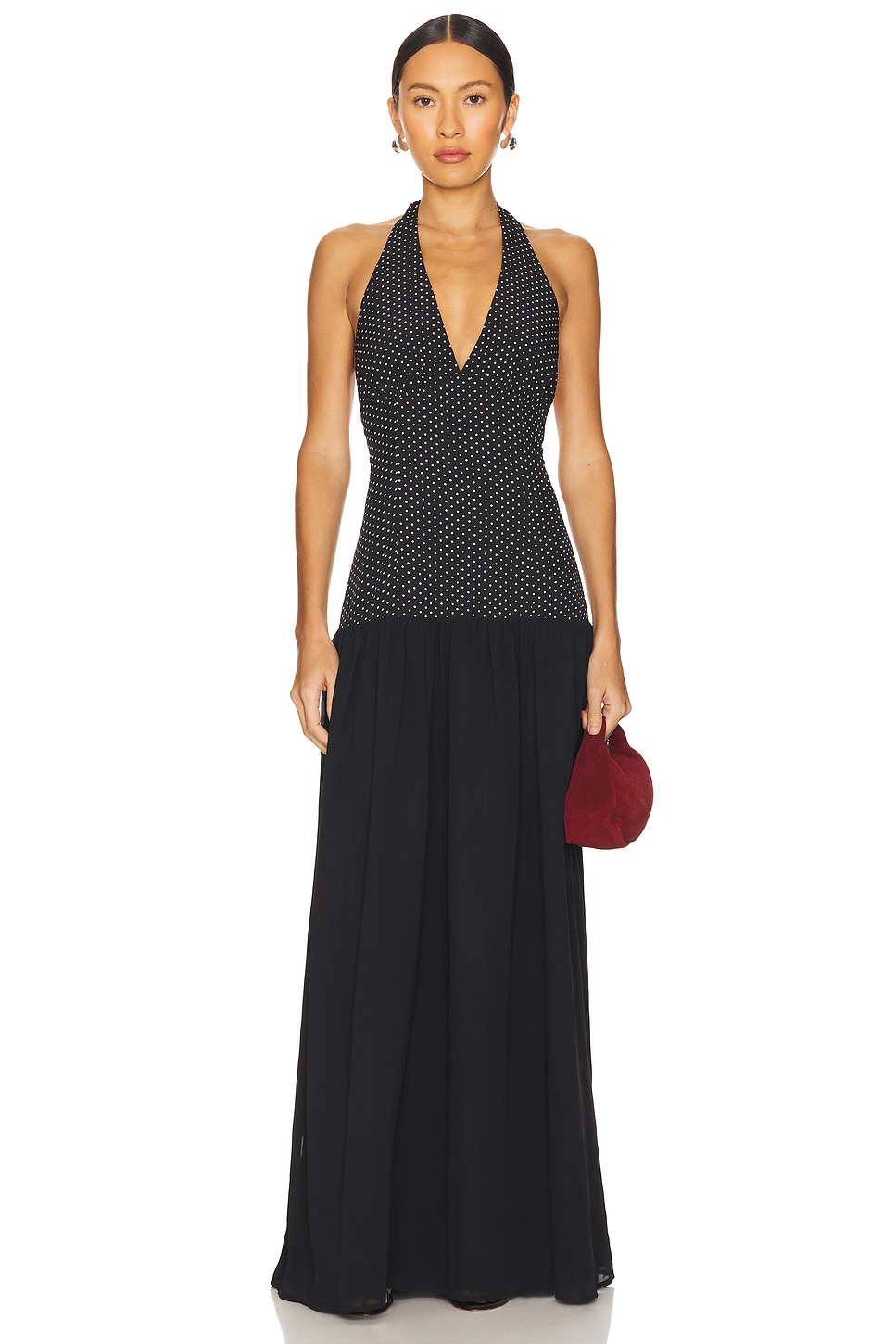 

Длинное платье Lile Maxi More To Come, black polka dot