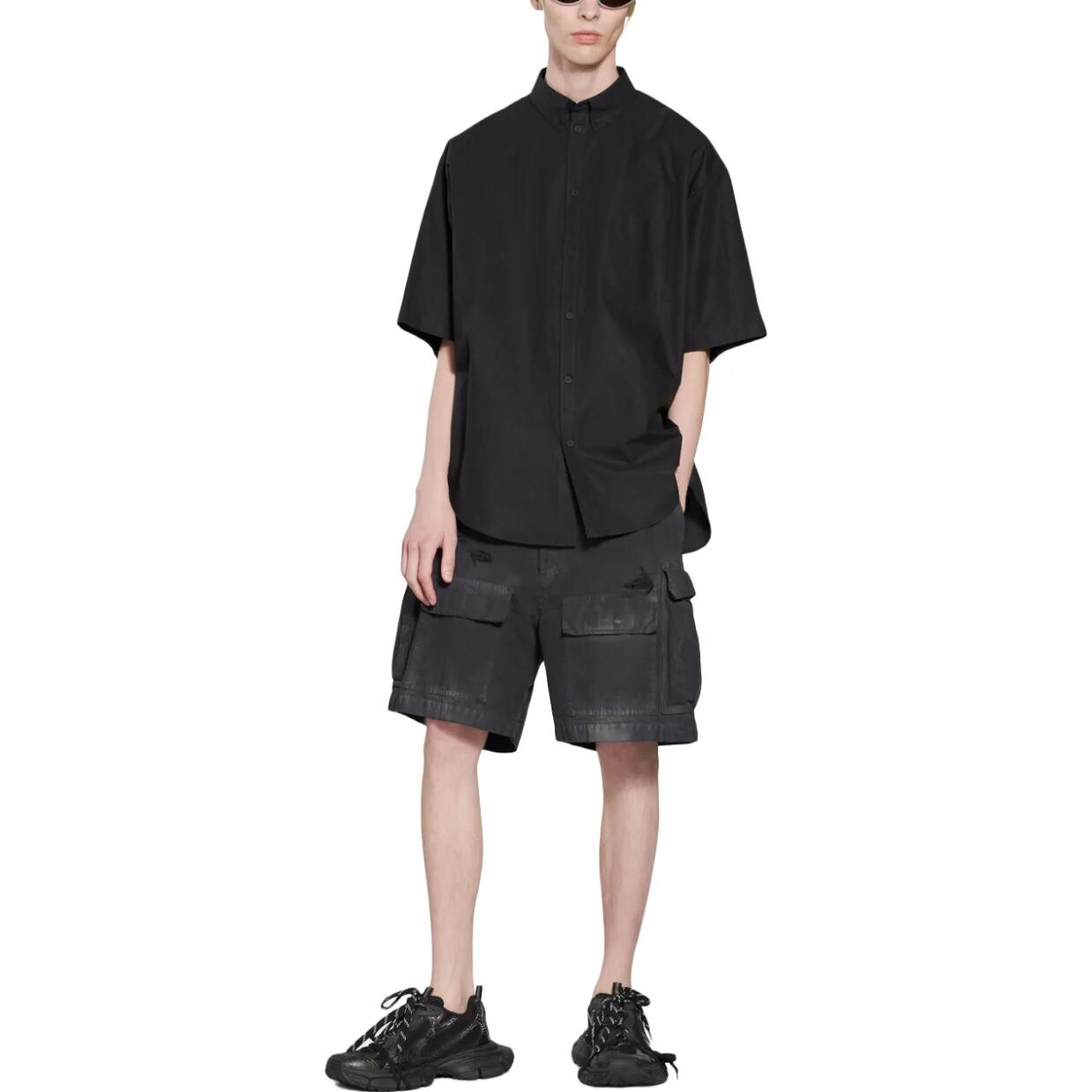 Мужская рубашка Balenciaga, цвет Black — фото 4