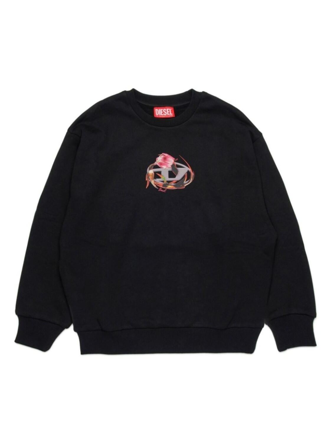 

Diesel Kids толстовка с логотипом, черный