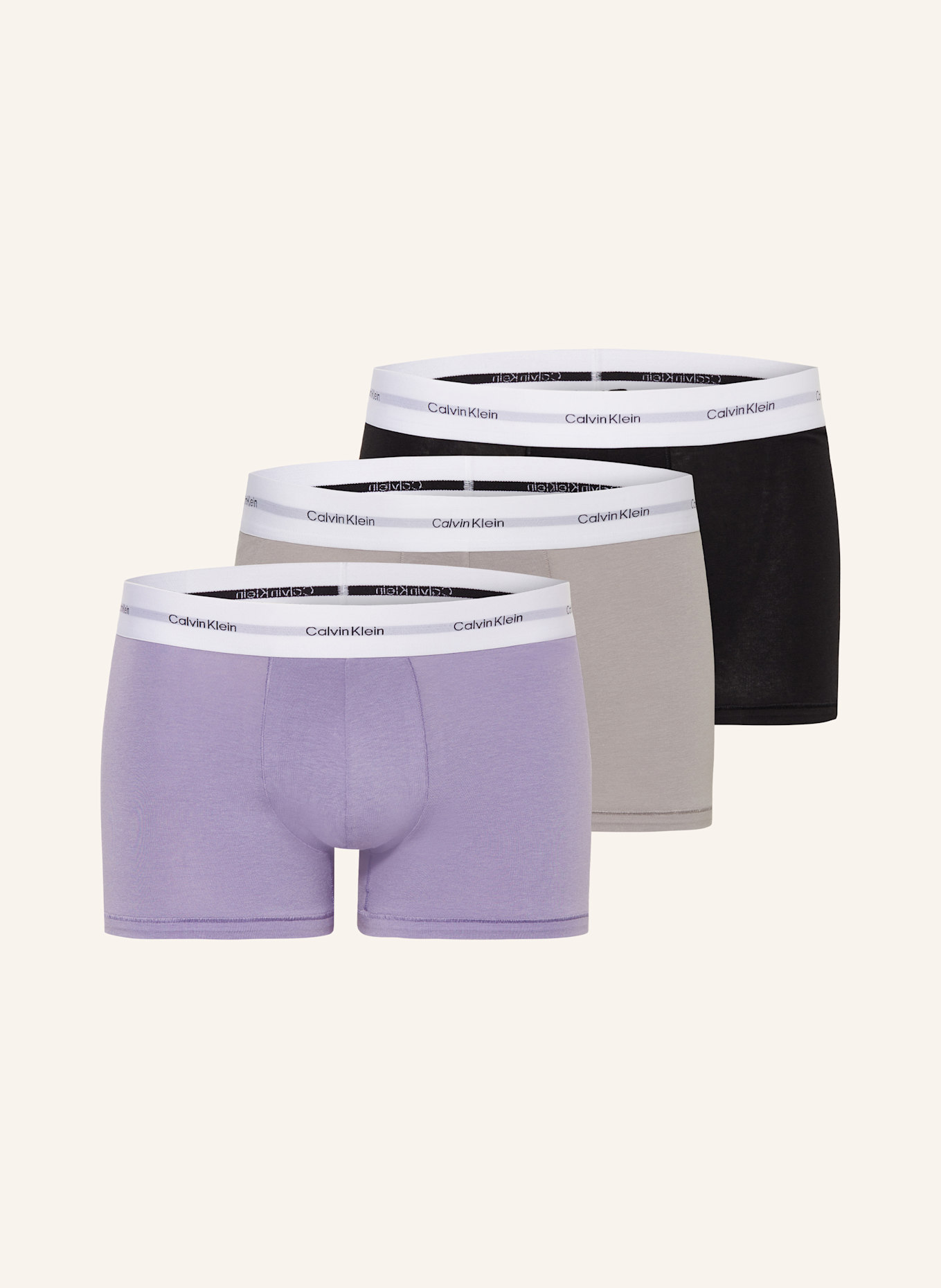 

Комплект из 3 пар трусов-боксеров Calvin Klein, мультиколор