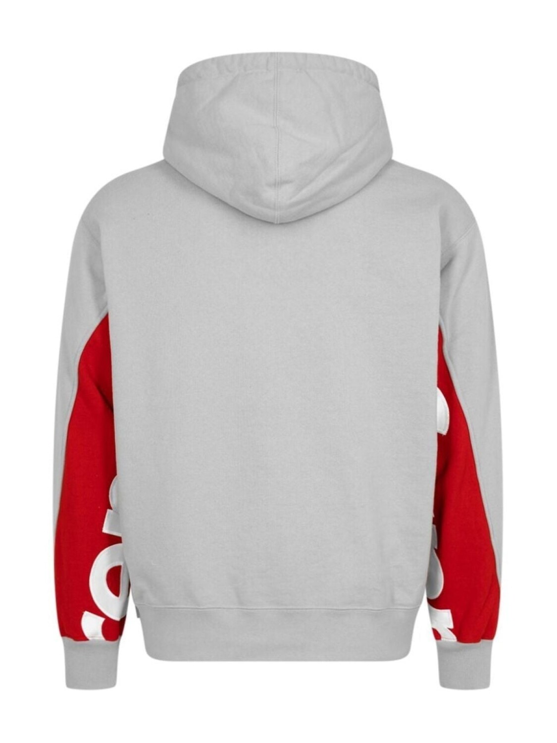 Укороченное худи со вставками Supreme, серый — фото 3