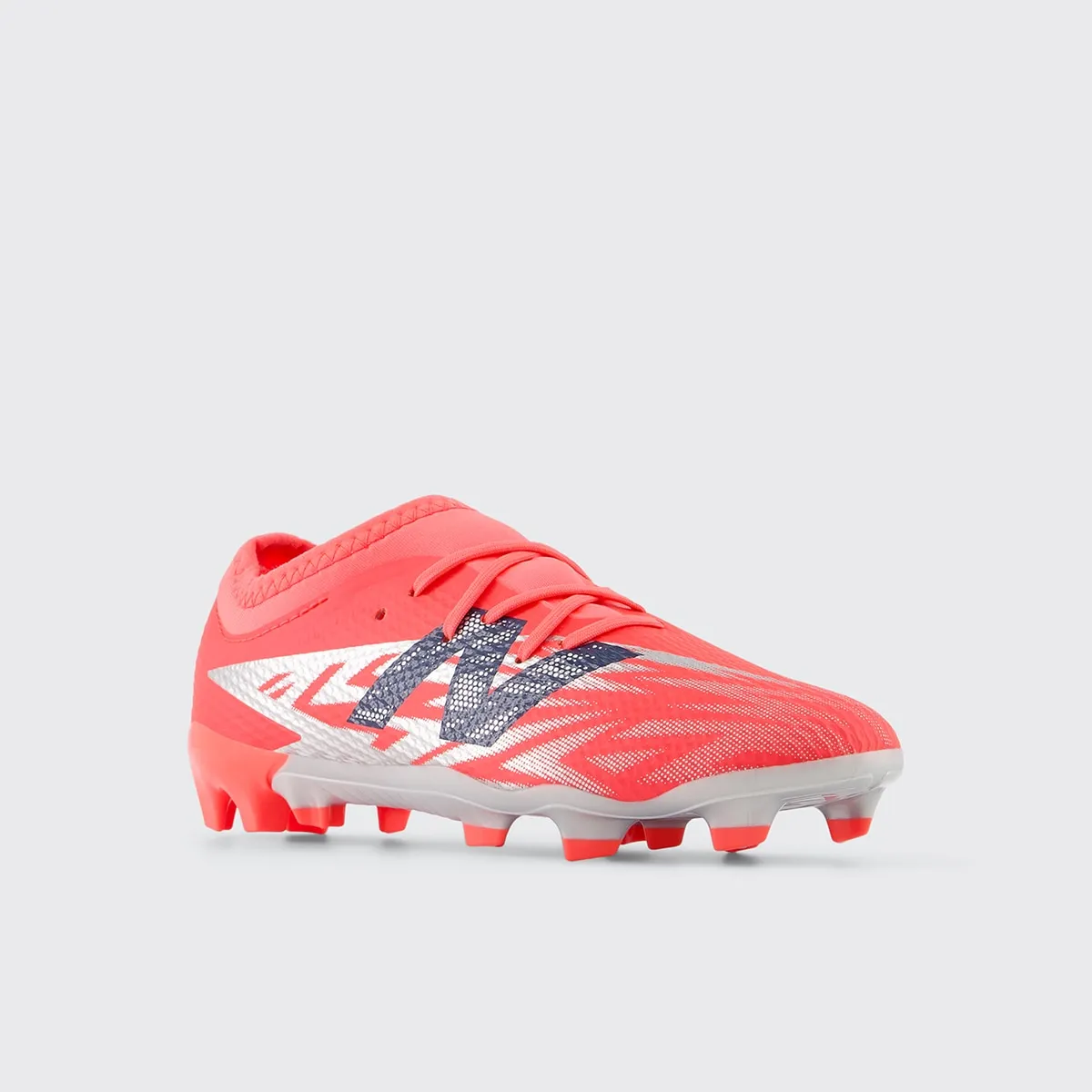 Детские футбольные бутсы FURON TEAM FG V8 New Balance, красный/серый — фото 2