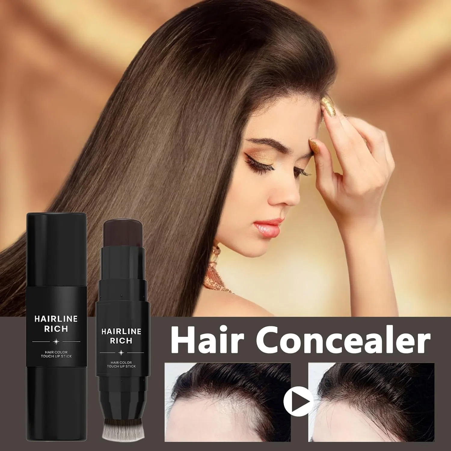 Корректор для корней волос Ash Concealer, No Brand, 7.5 г, мультиколор — фото 2