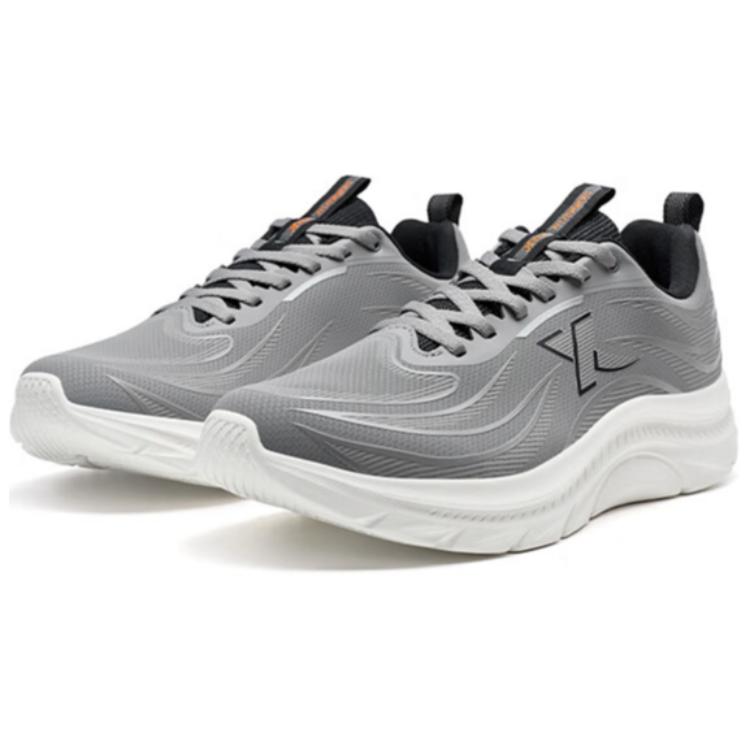 

Антискользящие износостойкие низкие повседневные кроссовки для бега мужские серые XTEP, дымчато-серый/черный