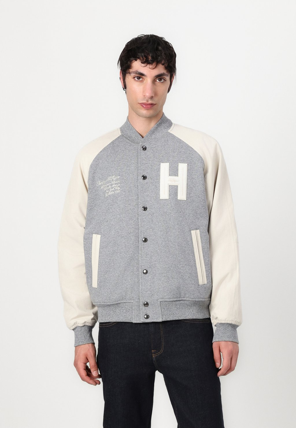 

Куртка-бомбер MIX MEDIA VARSITY UNISEX Tommy Hilfiger, серый