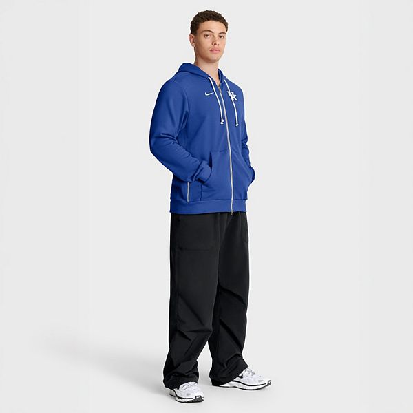Мужская толстовка с полной застежкой-молнией royal kentucky wildcats 2025 sideline standard issue dri-fit Nike — фото 4