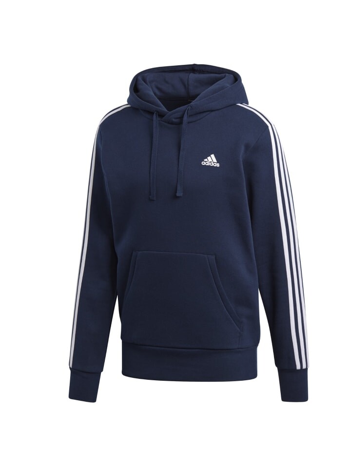 

Пуловер adidas Kapuzenpullover Hoodie ESS 3S Streifen Fleece, синий