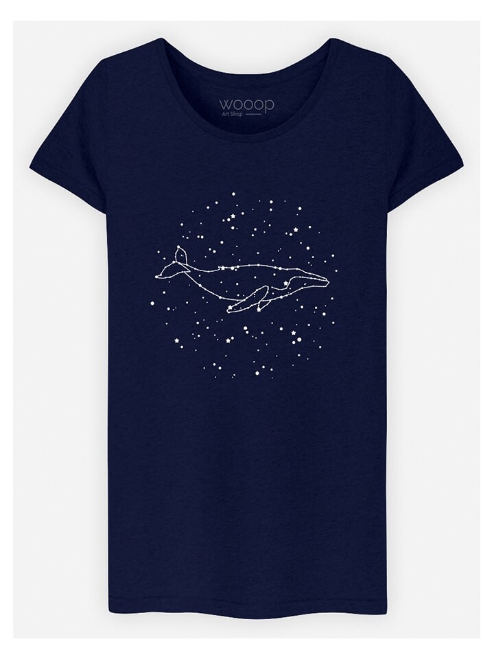 

Футболка WOOOP Shirt Whale Constellation, темно-синий