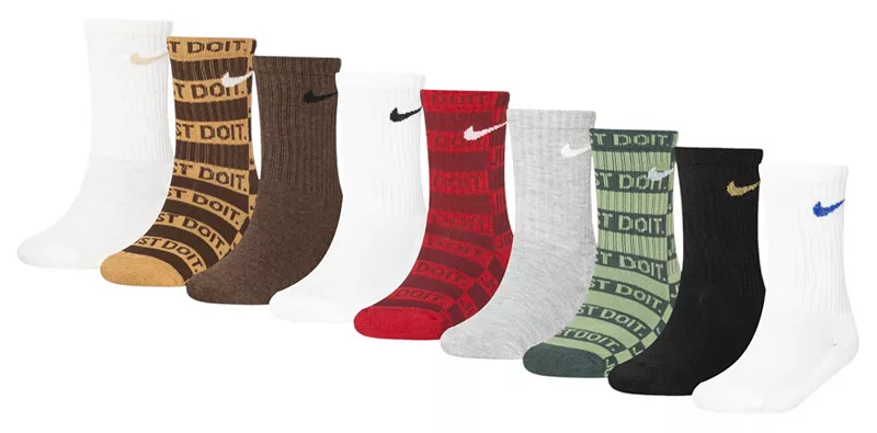 

Комплект из 9 праздничные носков Nike Youth в подарочной упаковке, белый