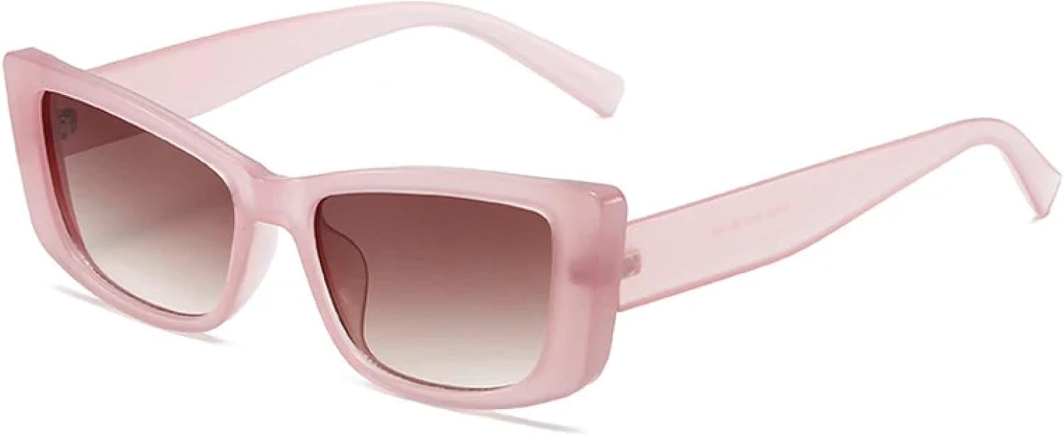 

Солнцезащитные очки с защитой от УФ-излучения UV400 для женщин и мужчин | Маленькие очки «кошачий глаз» с градиентным матовым покрытием | для занятий спортом на открытом воздухе DSVIGF, Jelly Pink Tea