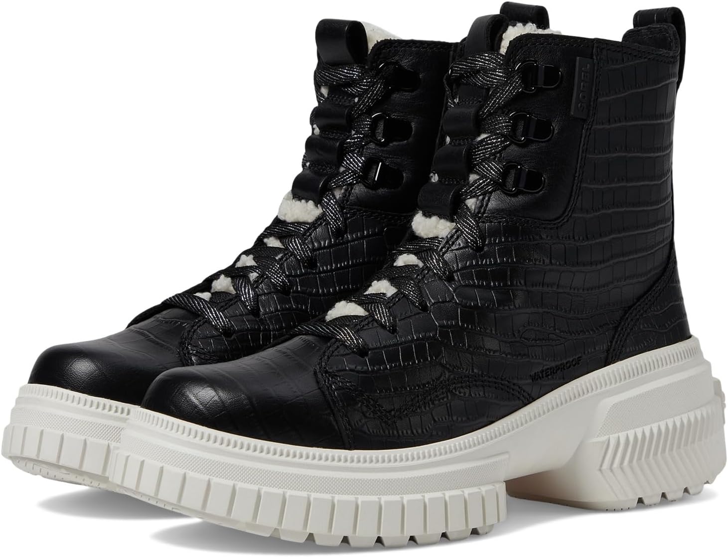 Ботинки женские SOREL ONA AVE Boot Lace Lux водонепроницаемые из искусственного материала, черный