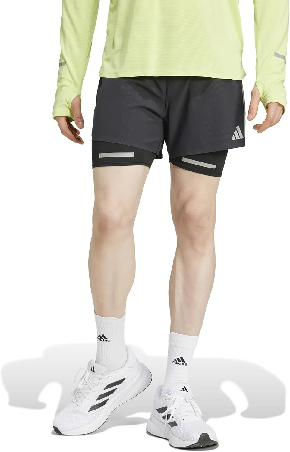 

Adidas мужские беговые шорты Ultimate Running Reflective 2-в-1