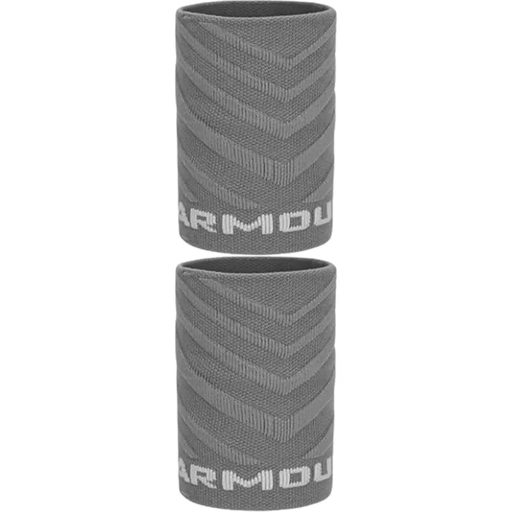 

Спортивные напульсники дышащие Space Gray унисекс базовая защитная экипировка Under Armour, серый