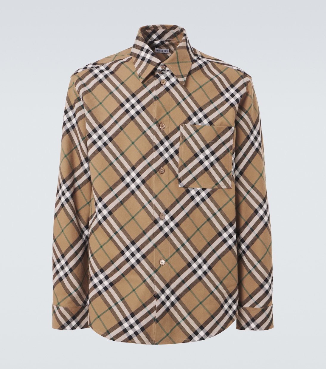 

Хлопковая рубашка в клетку Burberry Burberry, Linden Ip Check