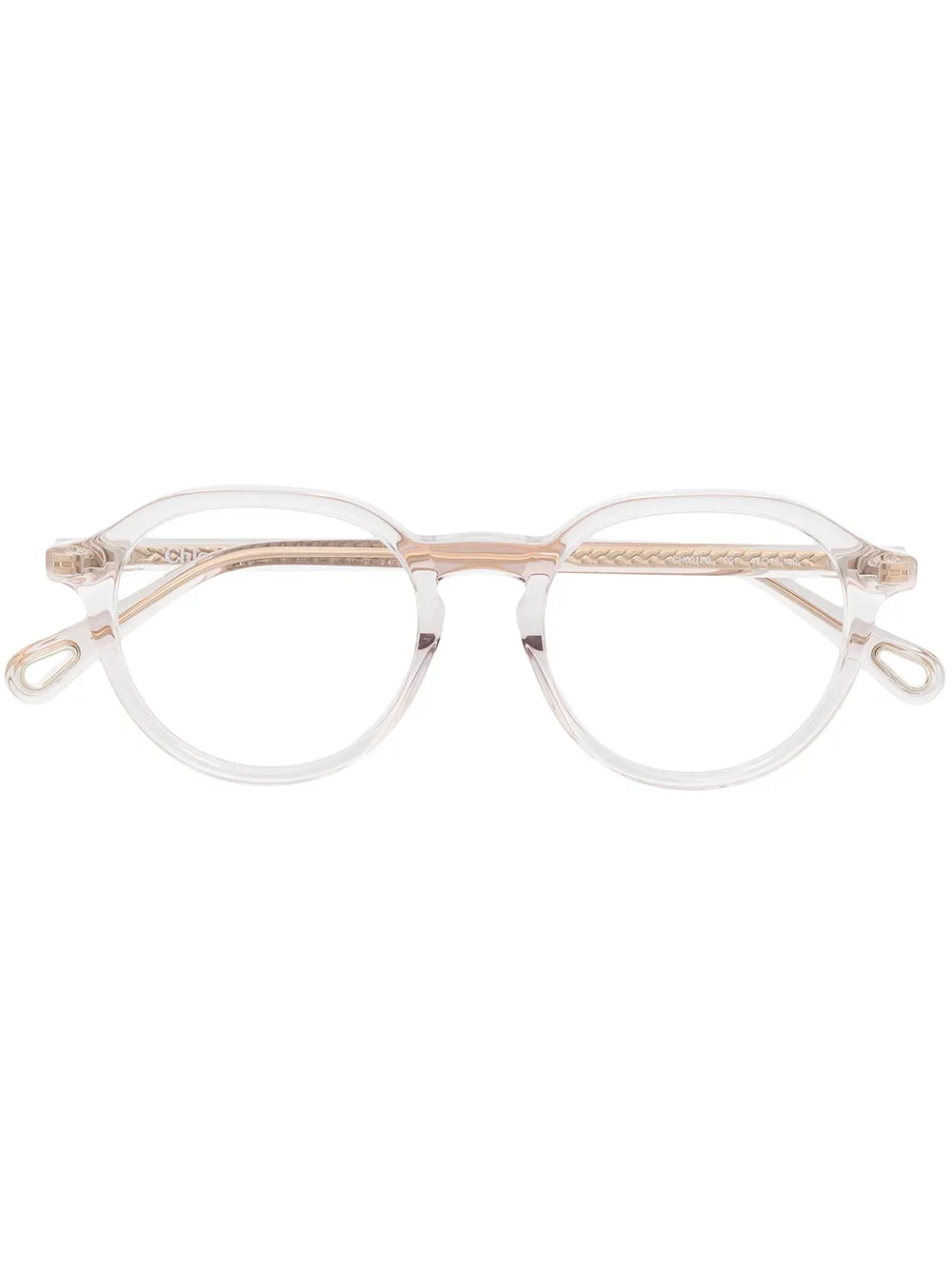 

Очки в прозрачной оправе Chloé Eyewear, белый
