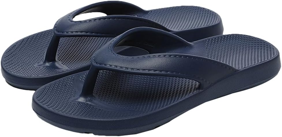 

Женские и мужские шлепанцы Rungion, узкие, пляжные, быстро сохнущие, для душа, с базовой легкой амортизацией, нескользящие сандалии-вьетнамки, A-navy