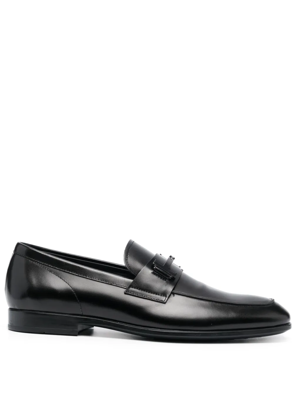 

Лоферы с пряжкой Double T TOD'S, черный