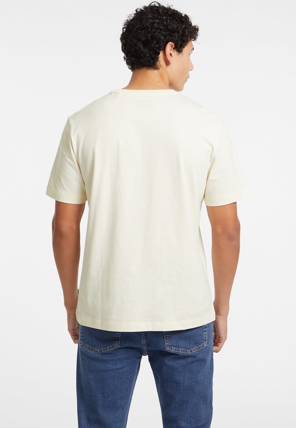 

Футболка с принтом LOGO-STEMPEL Guess Jeans, бежевый