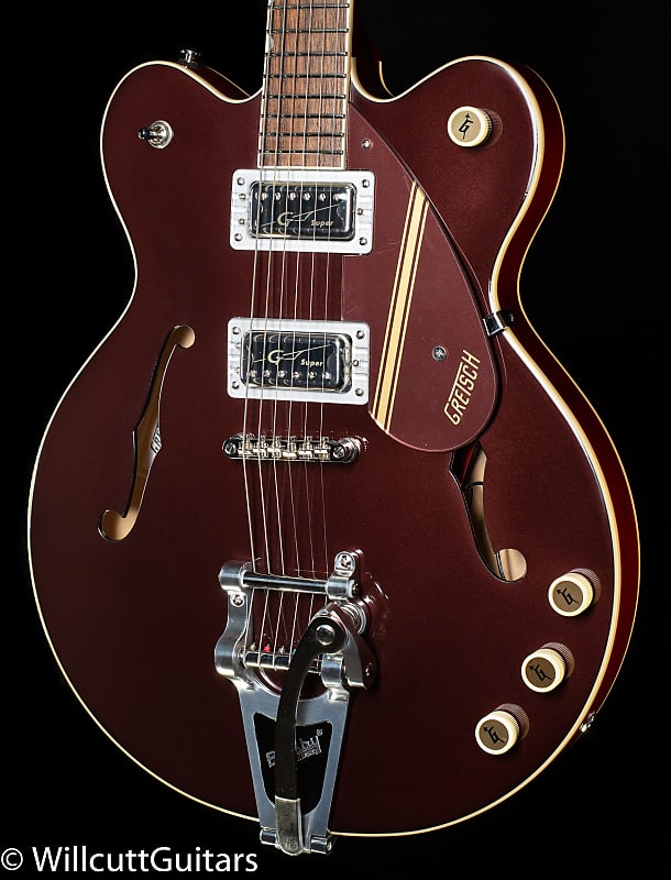 

Электрогитара Gretsch G2604T Limited Edition Streamliner Rally II Center Block with Bigsby Two-Tone Oxblood/Walnut Stain