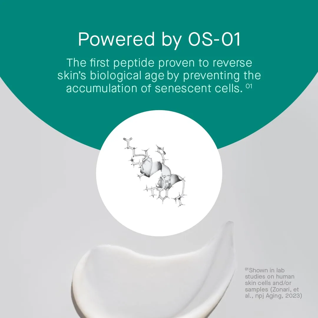 OneSkin FACE OS-01 Пептидная добавка для наружного применения | Увлажняющий крем для омоложения кожи | Безопасен для чувствительной кожи, без отдушек — фото 4