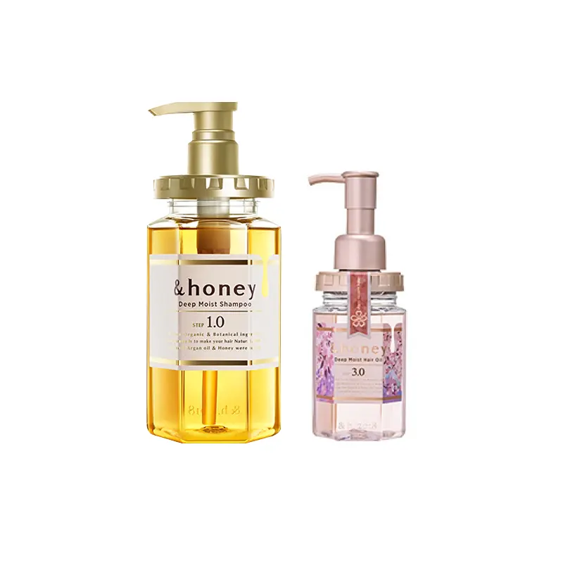 

Питающий и увлажняющий шампунь и кондиционер для волос уход и очищение 100мл+440мл+445г &honey Glossy