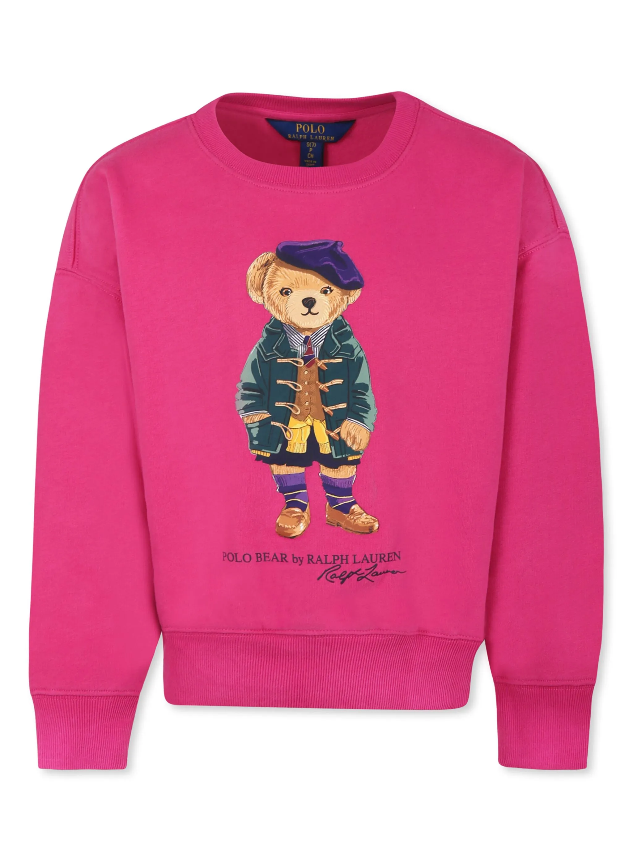 

Толстовка с принтом Teddy Bear Polo Ralph Lauren Kids, розовый