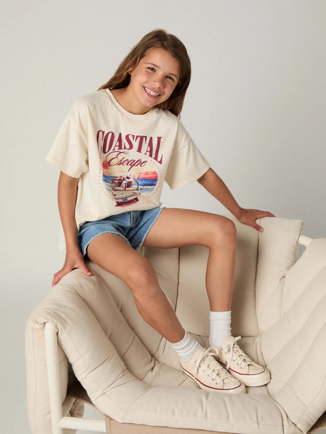 Футболка Levi'S Kids, Cream — фото 4