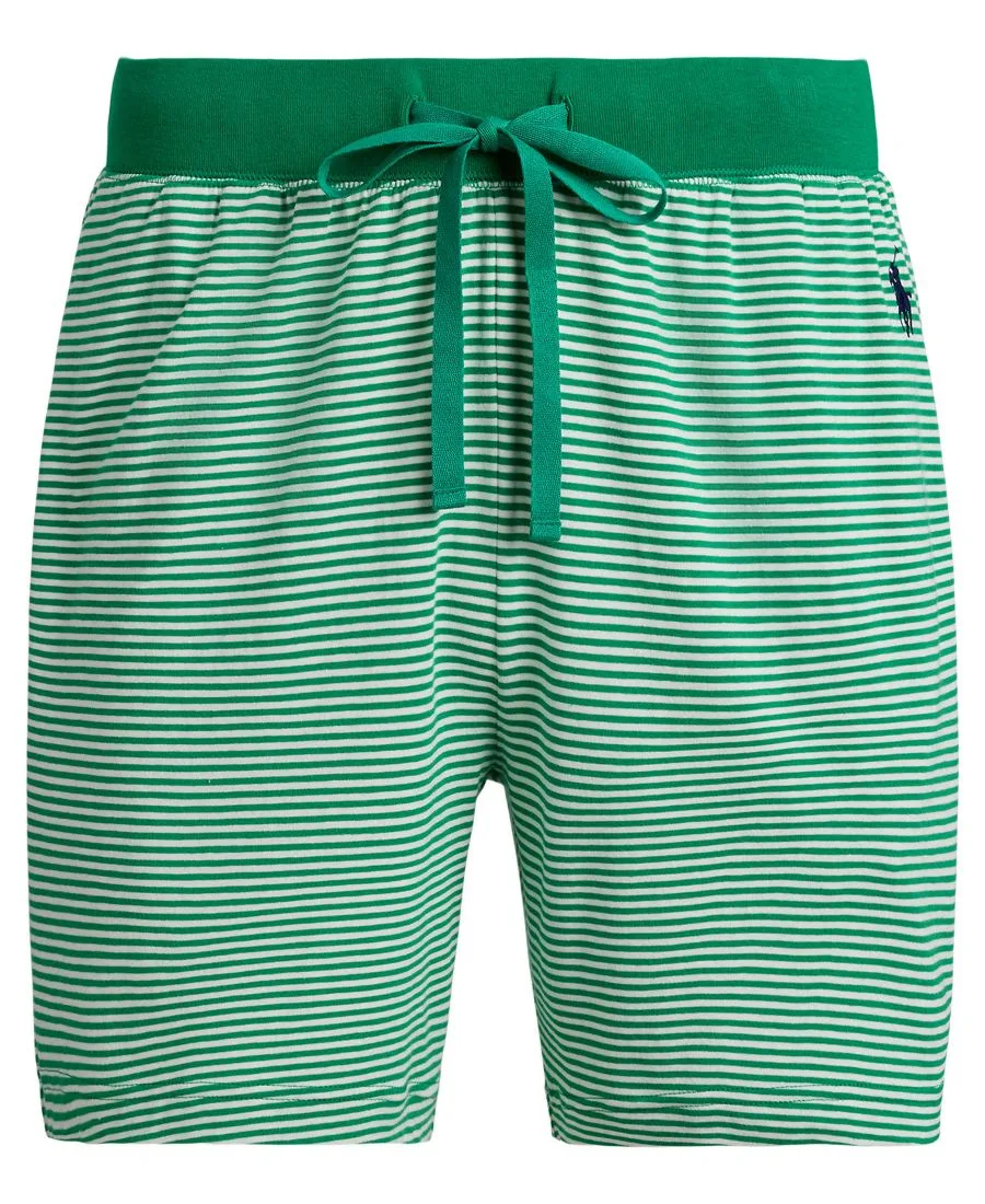 Мужские пижамные шорты в полоску Polo Ralph Lauren, billiard/белый tick stripe/cruise темно-синий polo player — фото 4