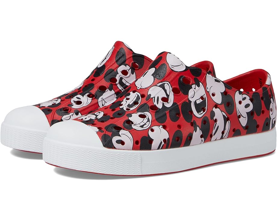 

Кроссовки Native Shoes Jefferson Disney Print, цвет Torch Red/Shell White/Mickey Potraits All Over Print