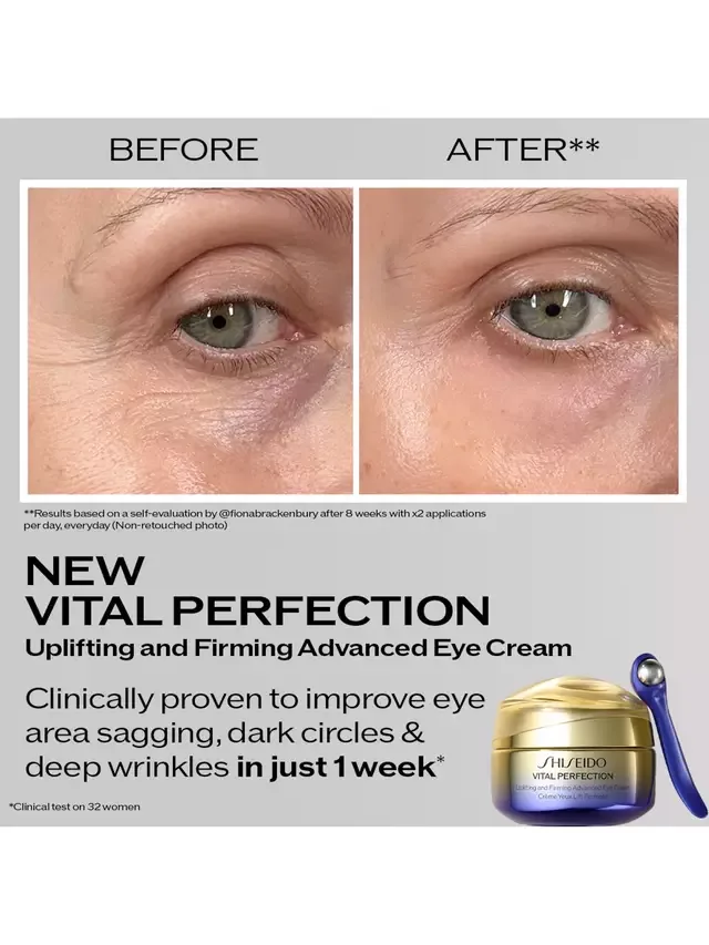 Укрепляющий и подтягивающий крем для глаз Vital Perfection, 15 мл Shiseido — фото 3