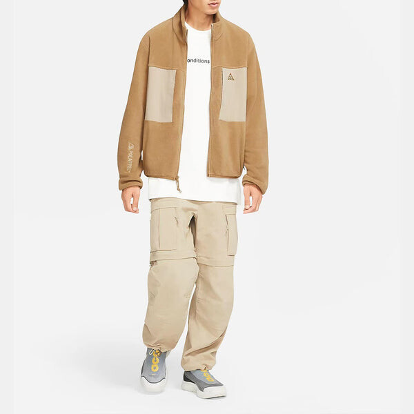 Куртка Nike ACG Polartec Wolf Tree Fleece Zipper Cardigan Stay Warm Jacket Brown, коричневый — фото 3