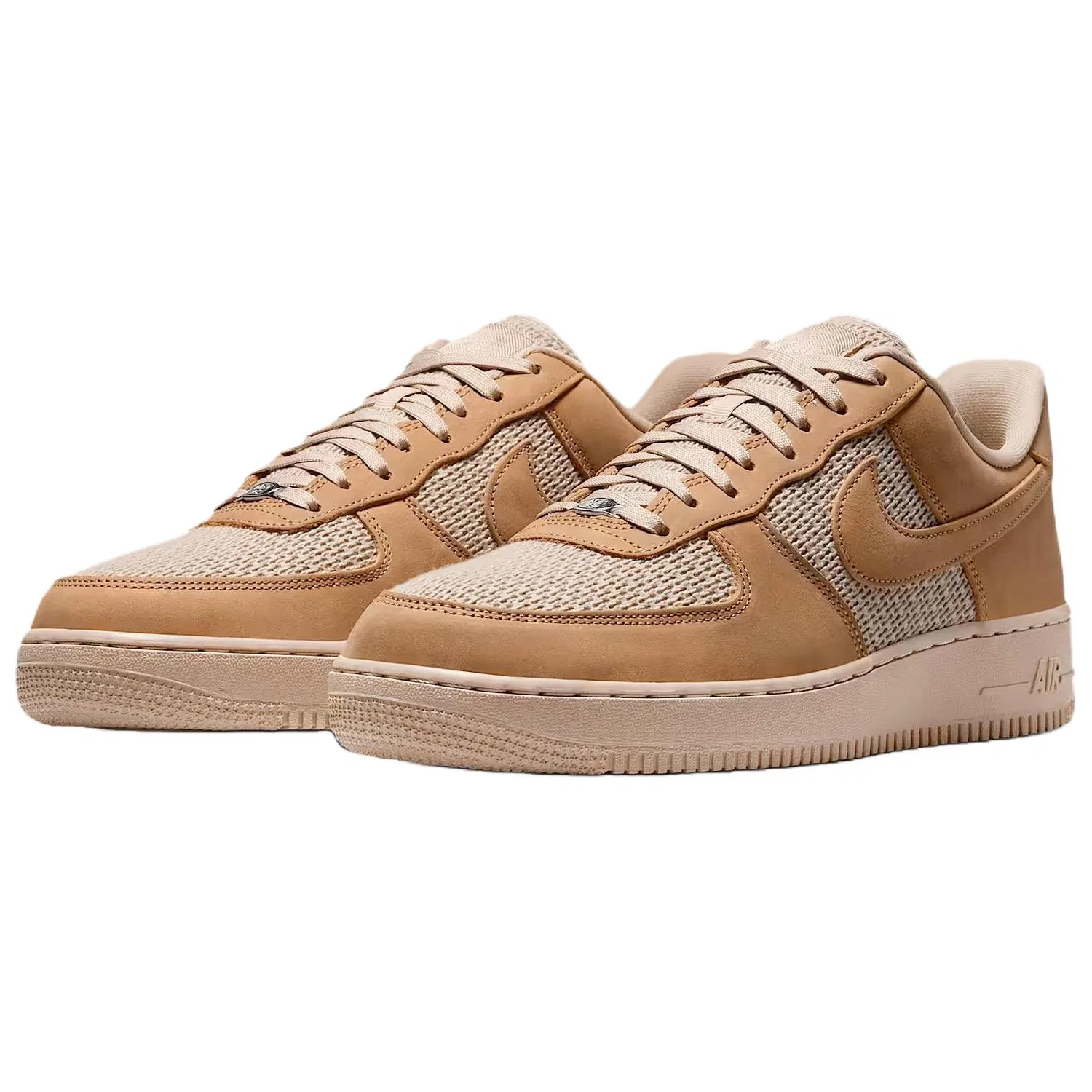 Кроссовки скейтбординговые Nike Air Force 1 Linen Brown — фото 4