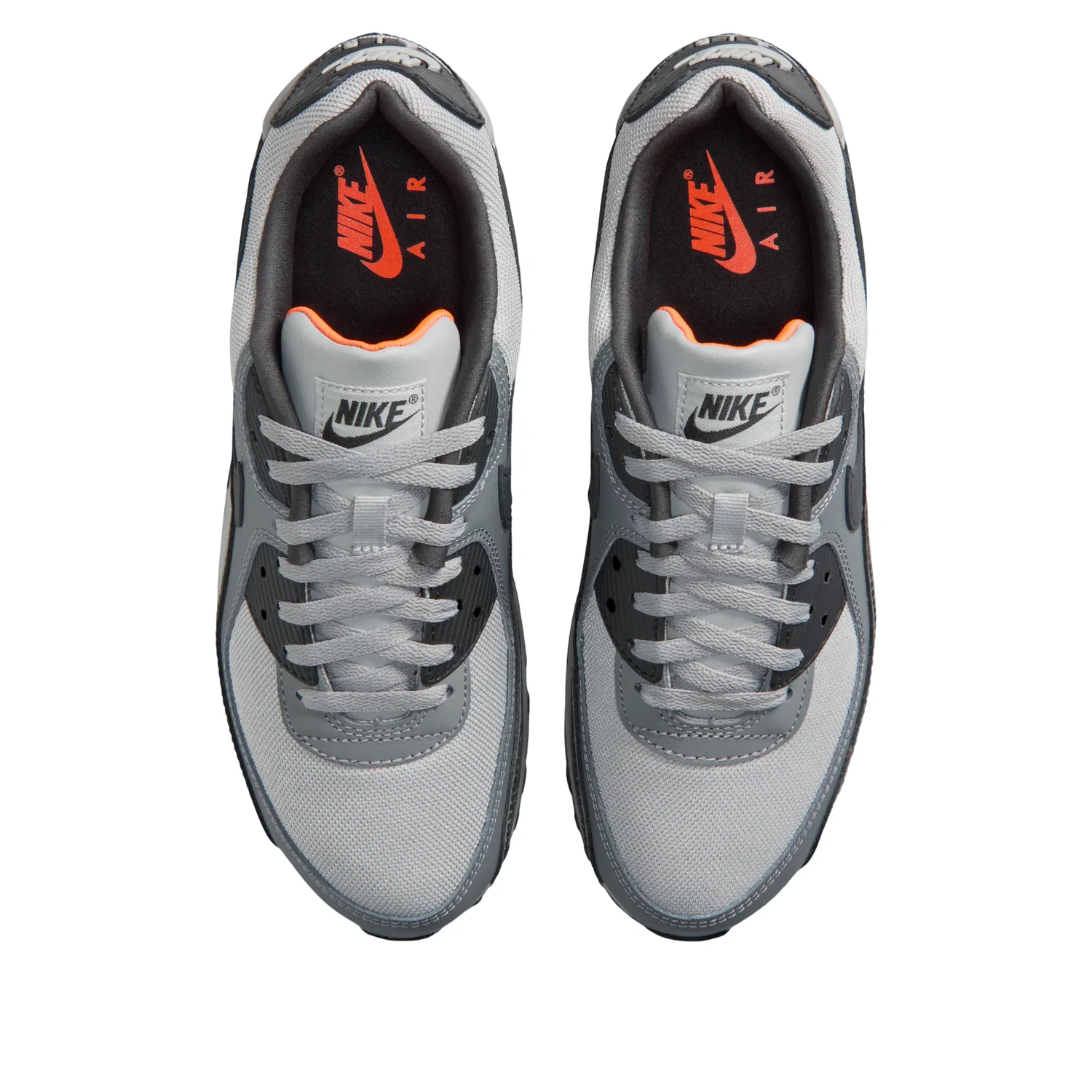 Кроссовки Nike Air Max 90 Premium 'Dark Grey Hyper Crimson Black' IQ0172-900, серый — фото 2