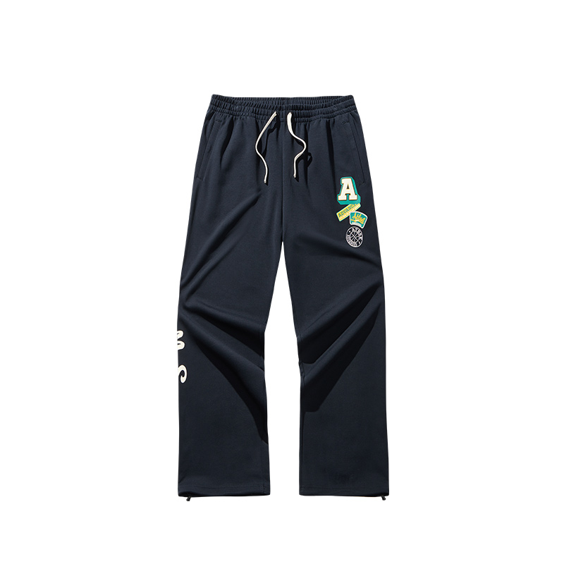 

ANTA Коллекция Basketball вязаные спортивные штаны мужские базовые black