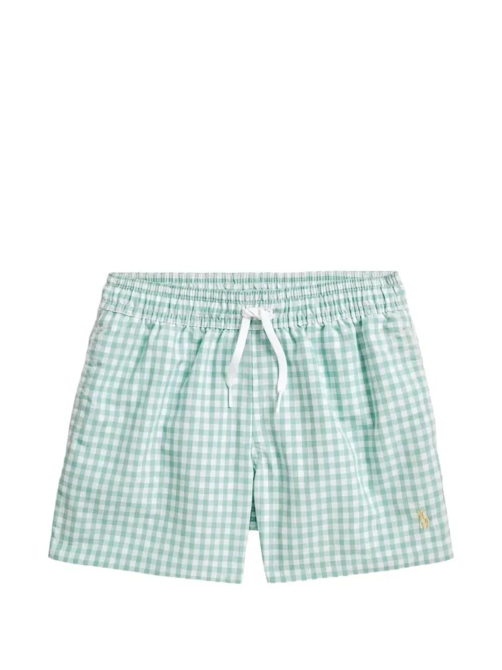 Плавки-шорты с карманами и принтом в клетку виши POLO RALPH LAUREN KIDS, синий