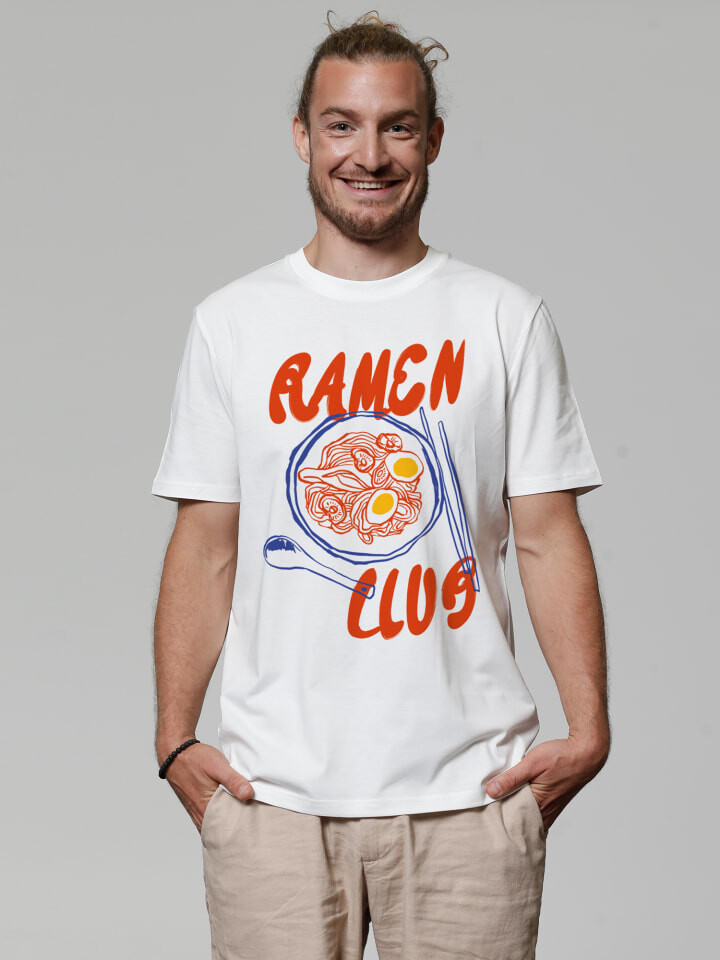 

Футболка wat Apparel T-Shirt Ramen Club, белый