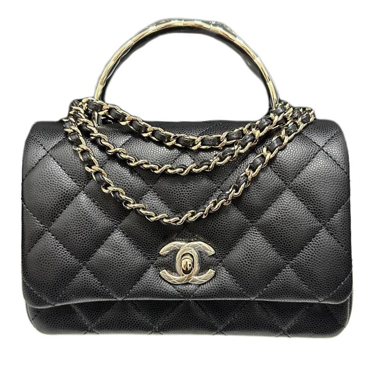

CHANEL Миниатюрная женская сумка через плечо из зерненой телячьей кожи