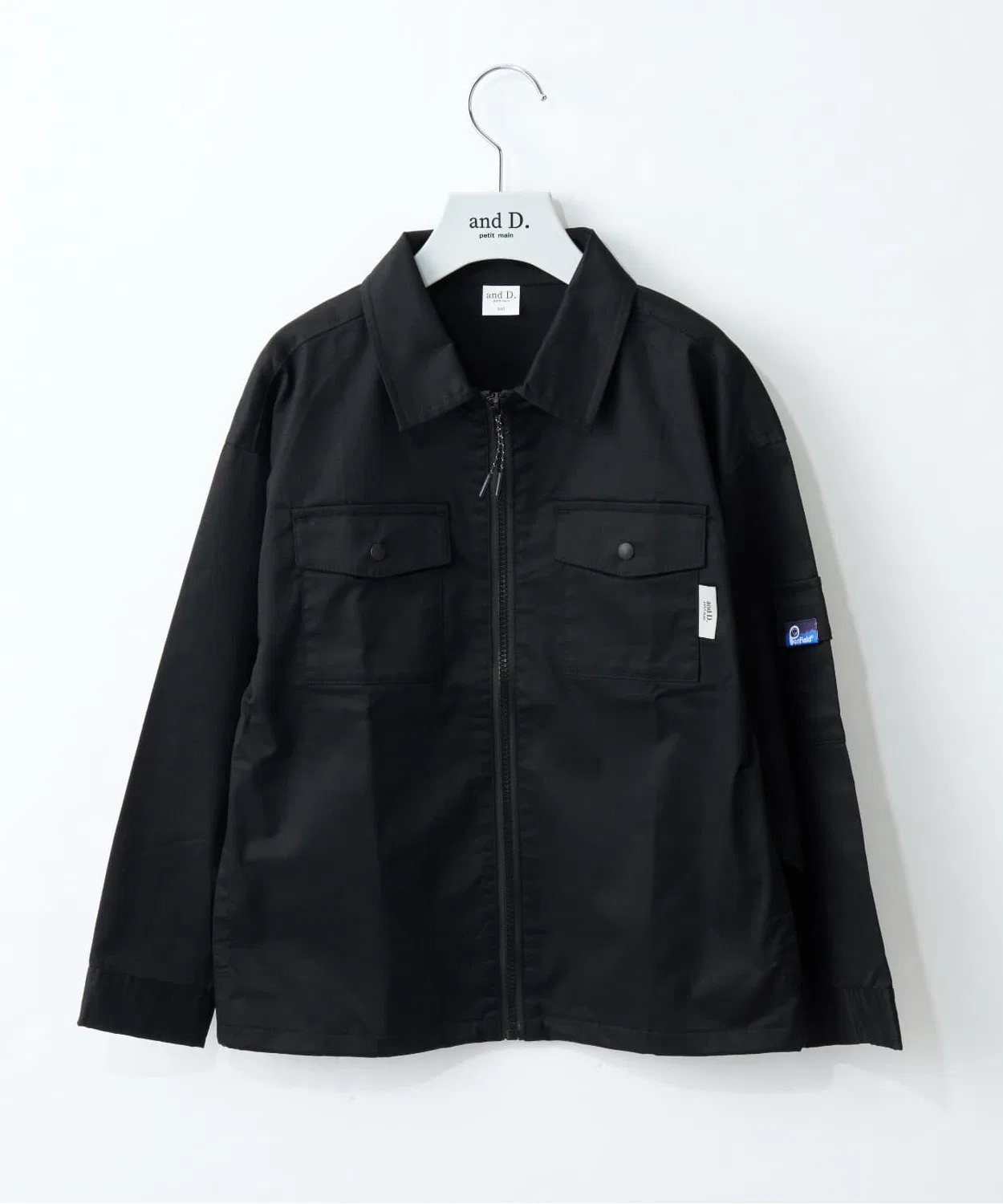 Детская куртка-рубашка Penfield с ZIP-застежкой, черная