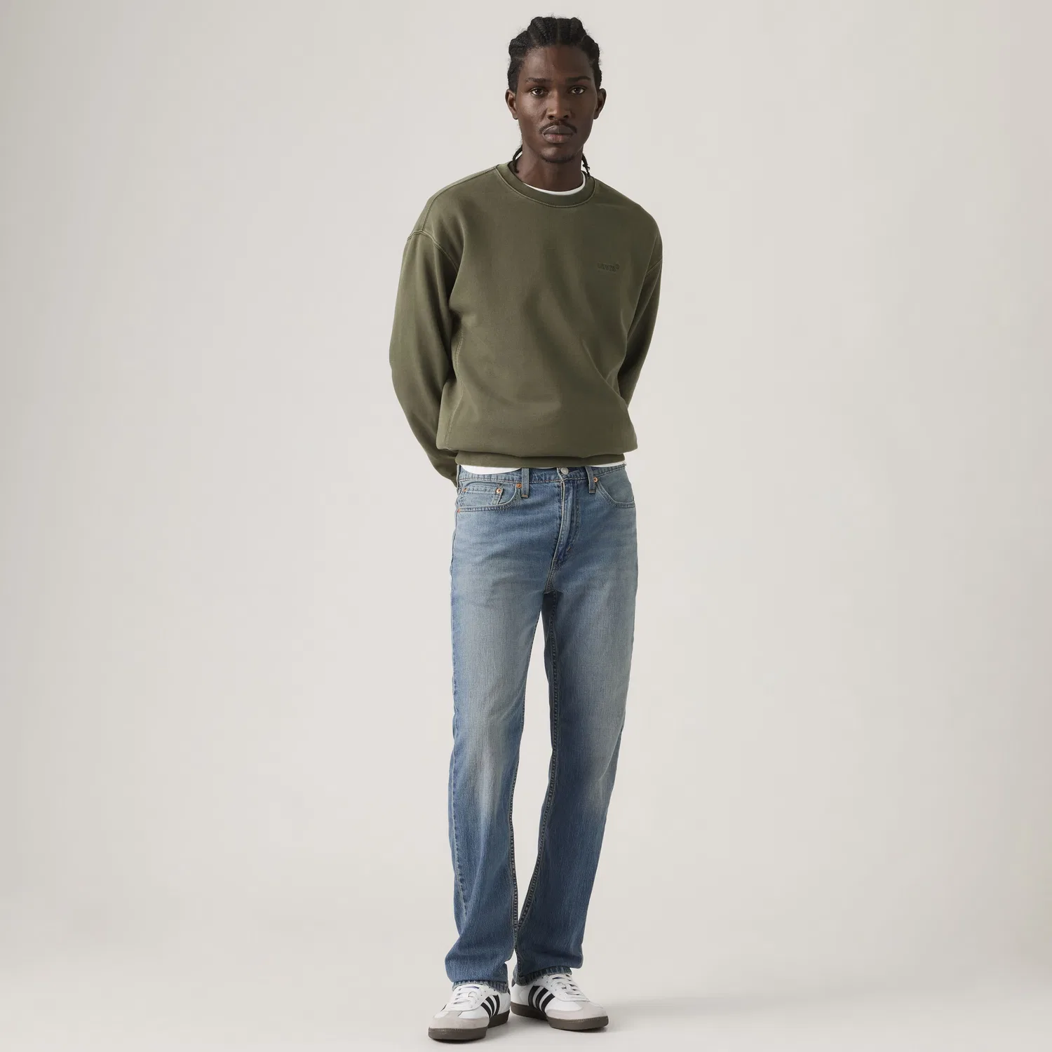 Мужские прямые джинсы 514 из легкой ткани Levi's, Medium Wash