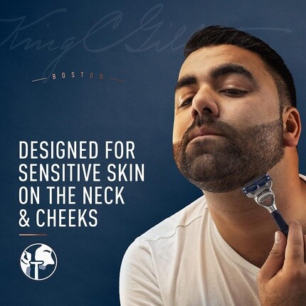 Мужская бритва King C. Neck с прецизионным триммером, 1 шт., Gillette — фото 3