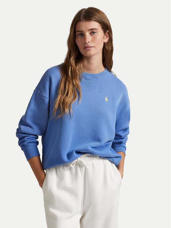 

Свободный крой толстовки 211943006017 Polo Ralph Lauren, синий