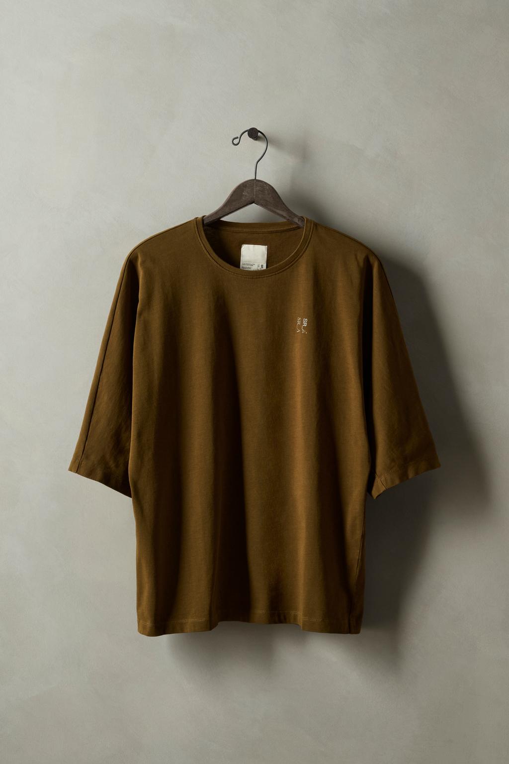 

Футболка с принтом свободного кроя x sr_a ZARA, хаки