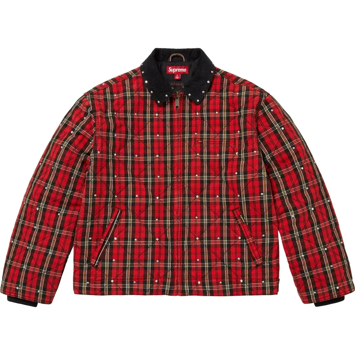 B.b. Simon B.B.SIMON Collaboration FW25 Симон Стеганая Рабочая Куртка Куртки и Пальто Unisex Supreme, Plaid/Plaid